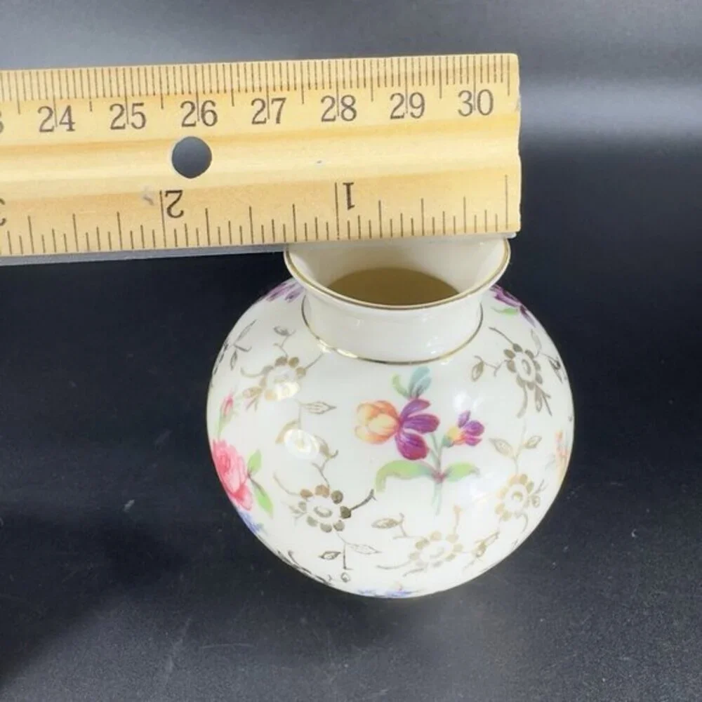 1950s Kronach Bavaria OCA Porcellan Floral Vase‎ Bud Vase Marked Anita 63/1 VTG